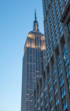 NEW YORK - OCTOBER 5: The Empire State Building on October 5, 2012 in NYC. The Empire State Building is a 102-story landmark and American cultural icon in New York City.のeditorial素材