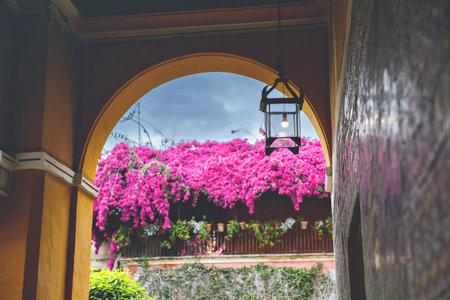 The House of Pilatos called Casa de Pilatos in Seville, Spain. Its architecture is an original mix...