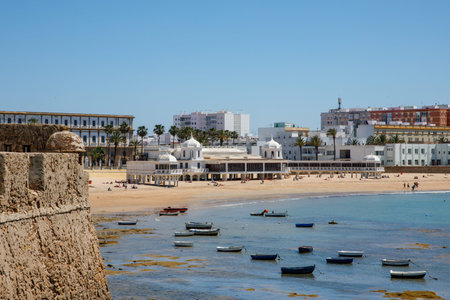 La Caleta beach in Cadiz, Andalucia, Spain