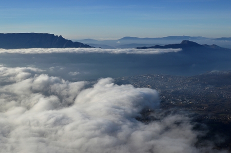 Aerial view of a cityの写真素材