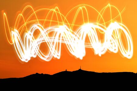 Light painting backgroundの写真素材
