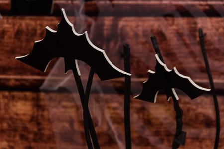 The symbols of bats. Halloween party decoration.