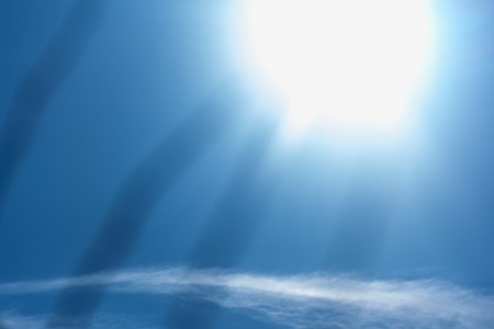 Abstract background of the sky or water with a sunny spot.の写真素材