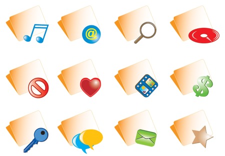 Vector folder のイラスト素材