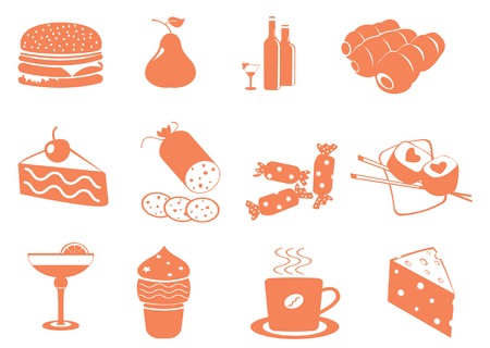 Food Iconsのイラスト素材
