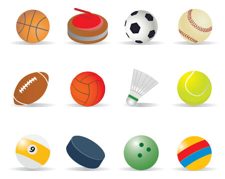 Sport ballsのイラスト素材
