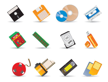 Carriers to information.  illustrations for you designのイラスト素材