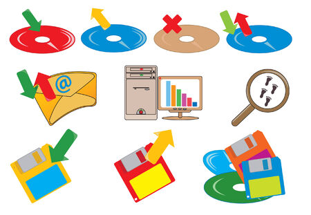 Computer icons. illustration for you designのイラスト素材