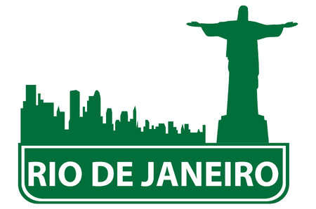 Rio outline. Vector illustration のイラスト素材