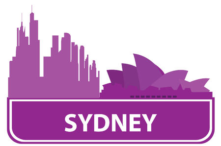 Sydney outline. Vector illustration のイラスト素材