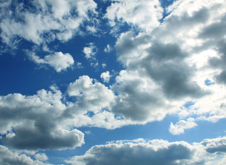 Clouds on blue sky 