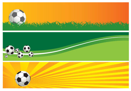 Football background. Three banners for you designのイラスト素材