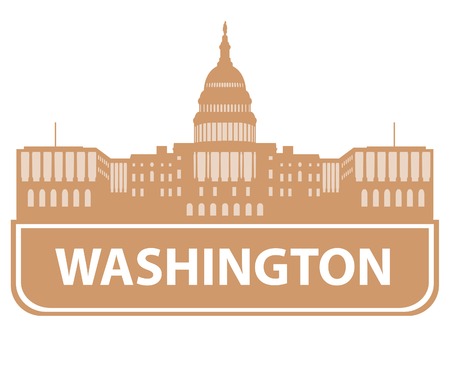 Washington skyline. のイラスト素材