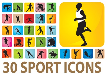 Sport icons.のイラスト素材