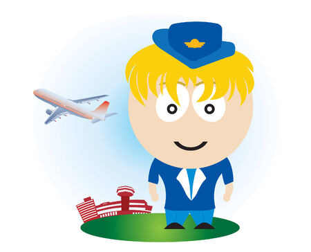 Airline girl. のイラスト素材