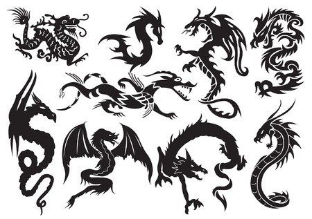 Dragons. illustrationのイラスト素材