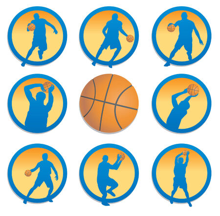 Basketball. Set. illustrationのイラスト素材