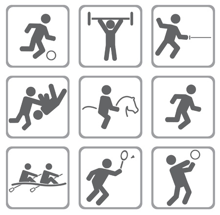 Set of sport icons.のイラスト素材