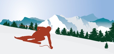 Downhiller. のイラスト素材