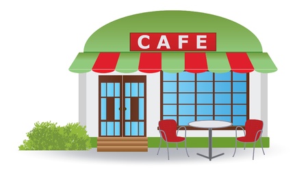 Cafe.  illustrationのイラスト素材