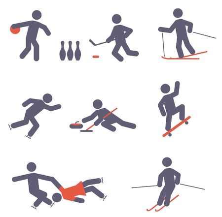 Sport icons. Vector set のイラスト素材