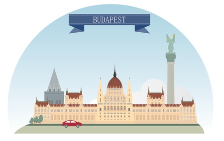 Budapest, Hungary  For you designのイラスト素材