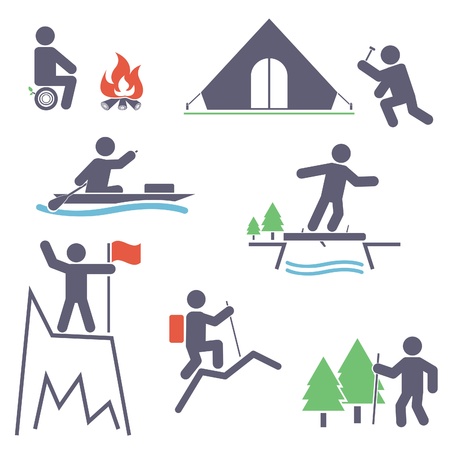 Tourism  Set iconsのイラスト素材
