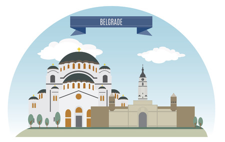 Belgrade, Serbia  For you designのイラスト素材