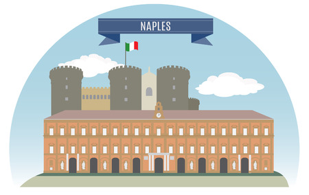 Naples, Italy  For you designのイラスト素材
