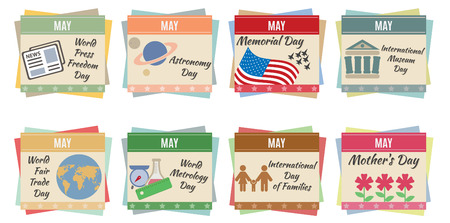 World holidays  May  For you designのイラスト素材