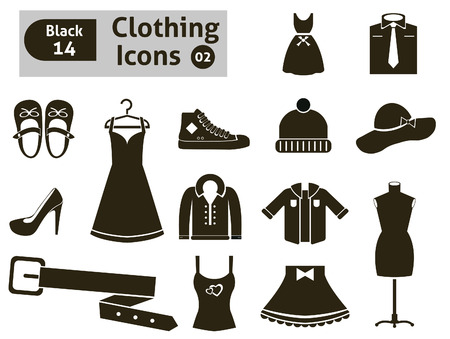 Clothing icons  Vector set for you designのイラスト素材