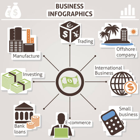 Business infographics Vector set for you designのイラスト素材