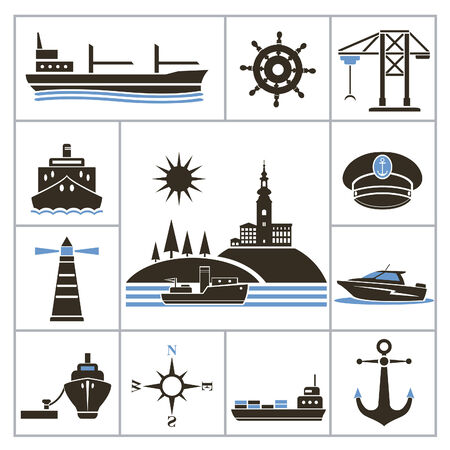 Ship  Set for you designのイラスト素材