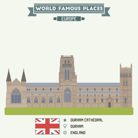 Durham Cathedral, Englandのイラスト素材