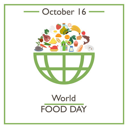 World Food Day October 16 Vector Illustration For You Design