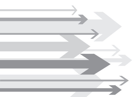 Simple arrows on a white backgroundのイラスト素材