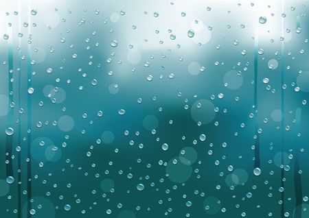 Background with rain drops on the windowのイラスト素材