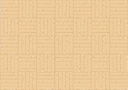 Wood floor parquets on the white backgroundのイラスト素材