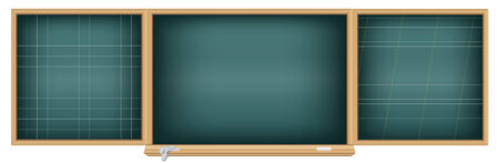 The big school blackboard with guides on the white backgroundのイラスト素材