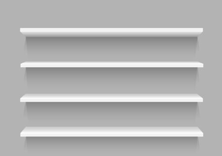 Empty store showcase templateのイラスト素材