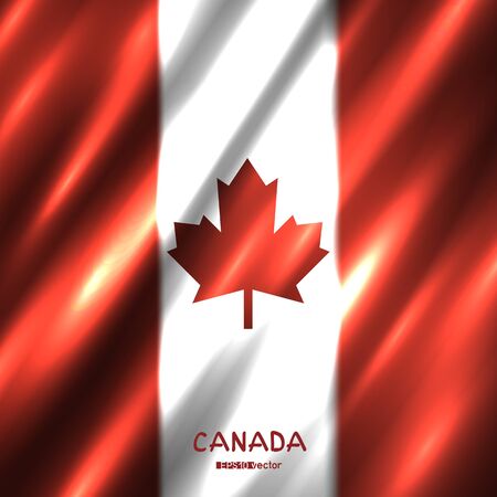 National Canada flag backgroundのイラスト素材