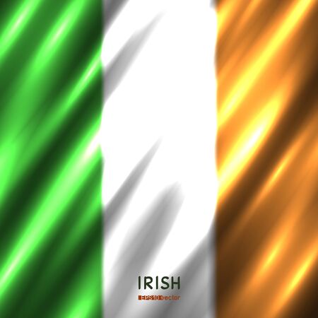 National Irish flag backgroundのイラスト素材