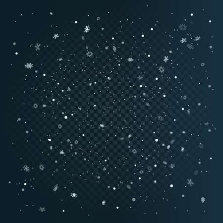 Christmas snowfalls dark blue templateのイラスト素材