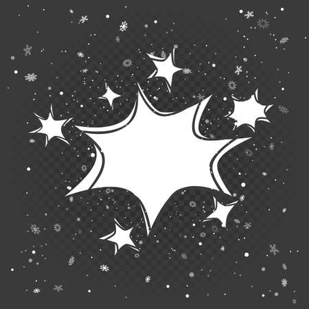 snow explosion dark backgroundのイラスト素材
