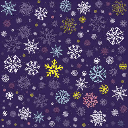 snow Christmas winter decor seamless textureのイラスト素材
