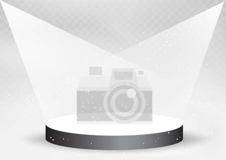 Black podium template with photo icon mockupのイラスト素材