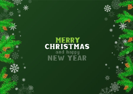 Christmas holiday decoration with text messageのイラスト素材