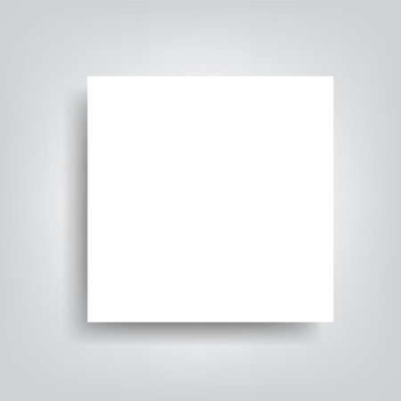 white board banner with shadowのイラスト素材