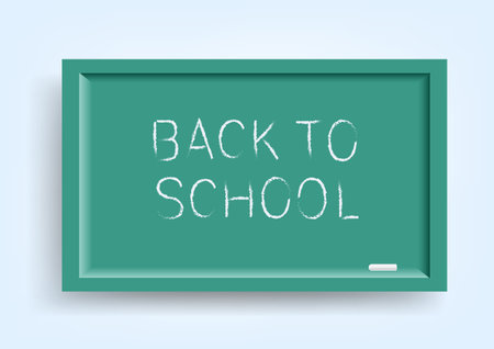 wooden color school blackboard with shadowのイラスト素材