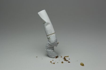 crumpled cigaretteの写真素材
